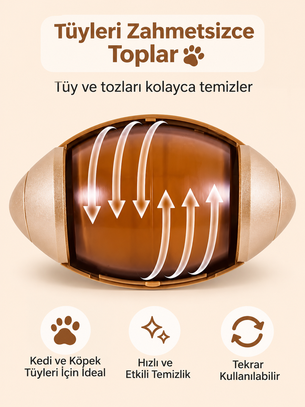 Yeniden Kullanılabilir Çamaşır Ve Tüy Toplama Aparatı I Evcil Hayvan Tüy Temizleyici