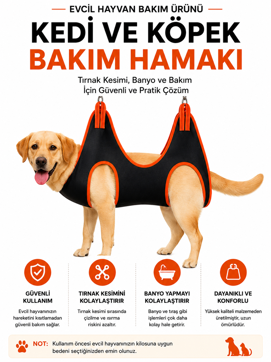 Kedi Ve Köpek Bakım Hamak Askısı I Tırnak Kesme Ve Banyo Yardım Askısı